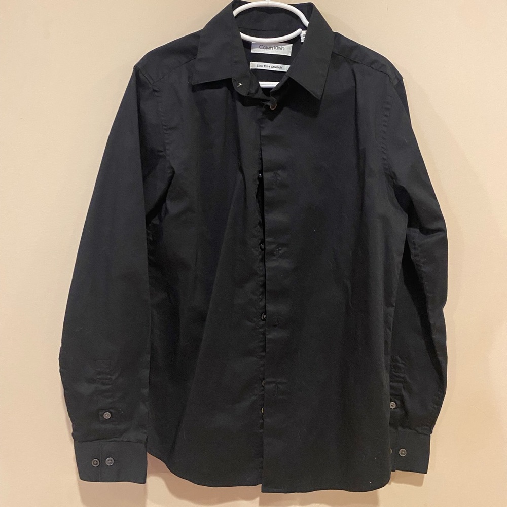 Black button down